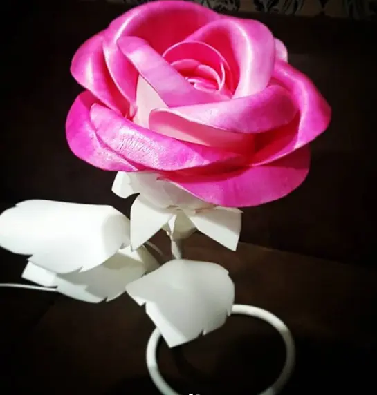 Светильник-ночник "Роза" ручной работы