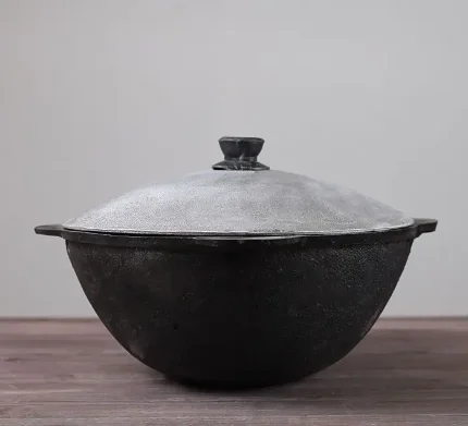 Фото для Казан чугунный, 16 л.,плоское дно