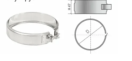 Фото для Хомут трубный КНТ-Р на болте D 80