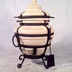 Фото для Тандыр средний "Дачный" выс. 800мм диам. 550мм, толщ. 40мм (Ш-10, Крест, сов, коч, кол)