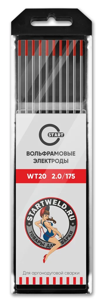 Вольфрамовый электрод WT 20 2,0х175 (красный) WT2020175