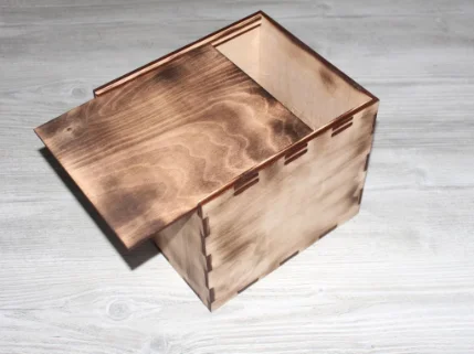 Фото для Подарочная деревянная коробка обожженная