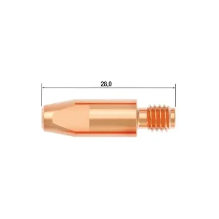 Фото для Fubag Контактный наконечник M6х28 мм CuCrZr D=0.9 мм (25 шт.)
