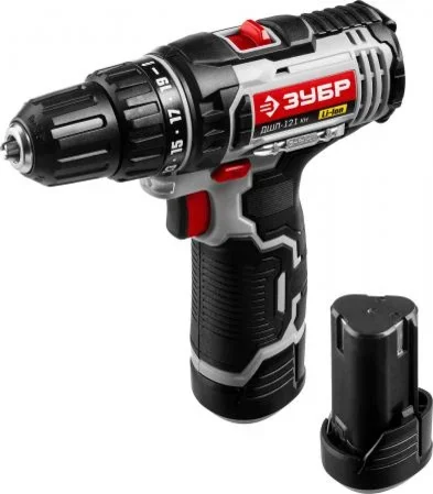 Фото для ДШЛ-121 дрель-шуруповерт, 2 АКБ, в кейсе, ЗУБР