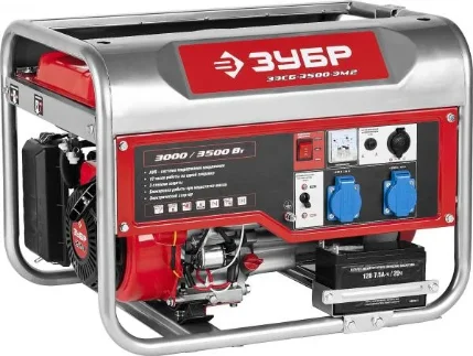 Фото для Бензиновый генератор с электростартером, 3500 Вт, ЗУБР