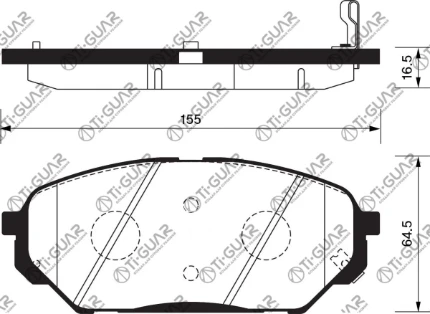 Фото для Ti-Guar Тормозные колодки TG-0456/PN0456* Ti·GUAR