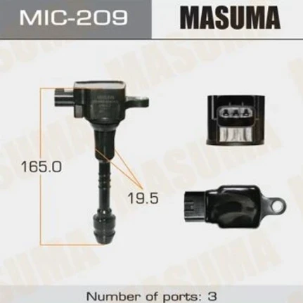 Фото для Катушка зажигания MASUMA, MIC209/IC0202/DFIC0202 GA16DE, QG15DE, QG18DE