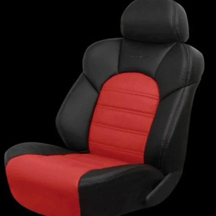 Фото для Авточехлы ДИНАС COMFORT, к/з, (черный/красный)