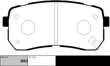 Фото для Колодки тормозные задние CTR GK0544/CKKK38/GP11239 Hyundai Grand Starex