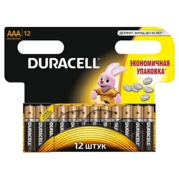 Батарейка Duracell LR03-12BL BASIC NEW (12/144/34272)