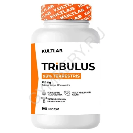Фото для Kultlab Tribulus 750 мг 93%, 100 капс (Капсулы)