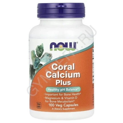 Фото для NOW Coral Calcium Plus Magnesium and Vitamin D, 100 vcaps, шт., арт. 1807033