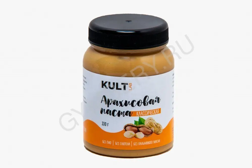 Kultlab Паста из жаренного арахиса классическая, 500 грамм, шт 0115011