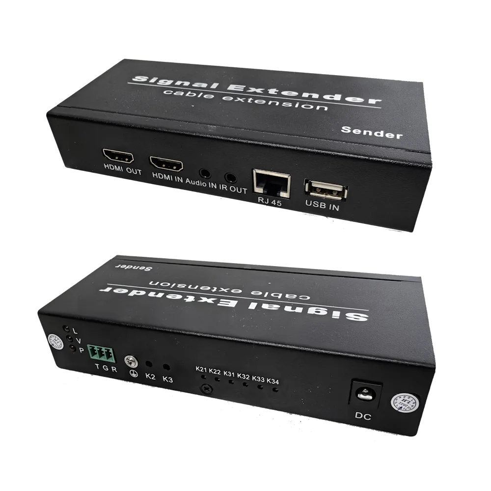 Комплект для передачи HDMI, 2 USB и ИК-управления по Ethernet TLN-HiKM2+RLN-HiKM2