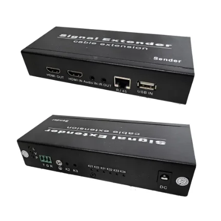 Фото для Комплект для передачи HDMI, 2 USB и ИК-управления по Ethernet TLN-HiKM2+RLN-HiKM2