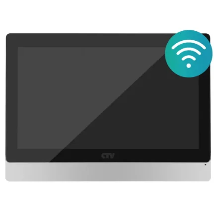 IP видеодомофон с поддержкой HD и Wi-Fi CTV-M5902 (B) (Черный)