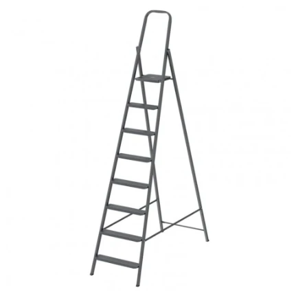 Фото для Лестница-стремянка, 8 ступеней, стальная, h = 166см - Сибртех