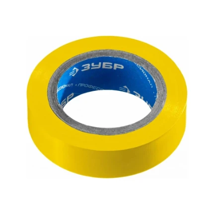 Фото для Изолента желтая ПВХ (15мм х 10м) не поддерживает горение - Зубр Электрик