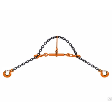 Фото для Стяжка цепная 6,0т (талреп с храповиком и двумя проушинами под цепь 16мм) - Magnus Profi