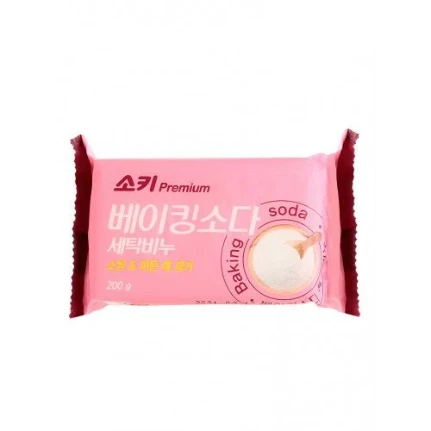 Фото для Хозяйственное мыло Premium Baking Soda отбеливающее и пятновыводящее, с содой, Mukunghwa 200 г