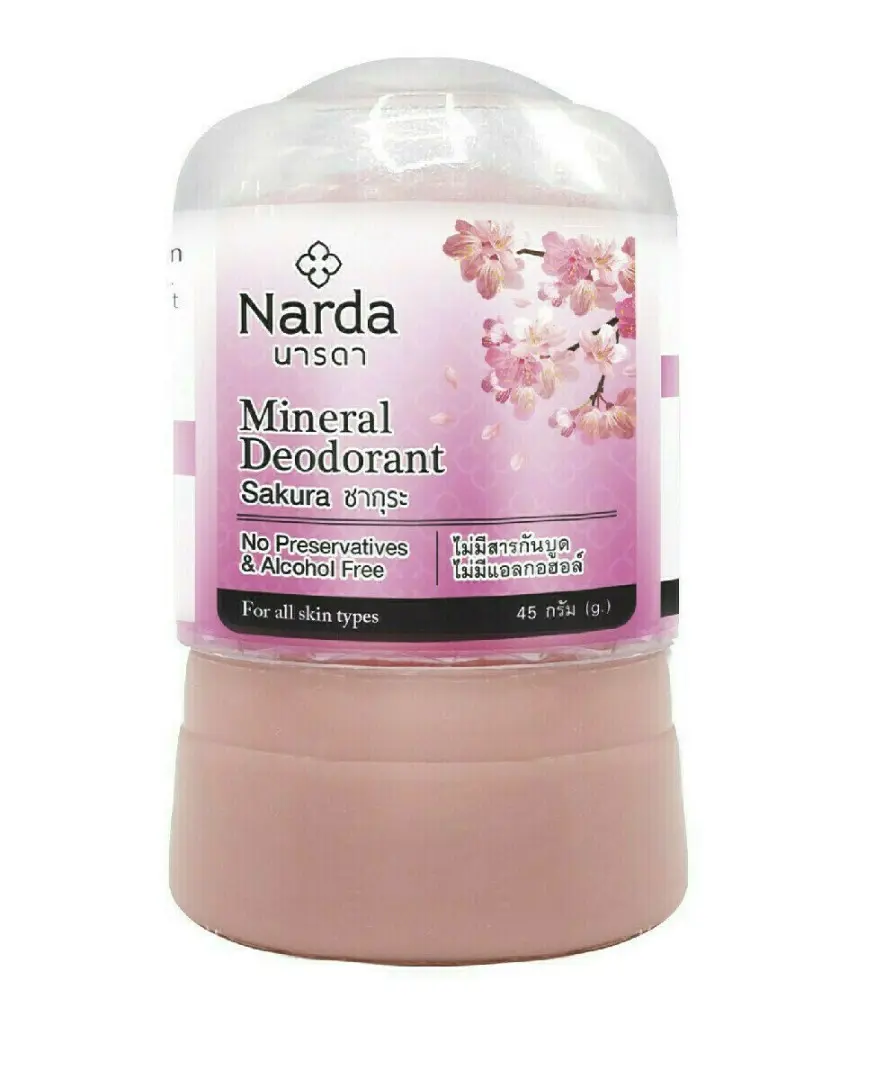 Дезодорант кристалл "Сакура" Narda Mineral deodorant Sakura, 45 гр