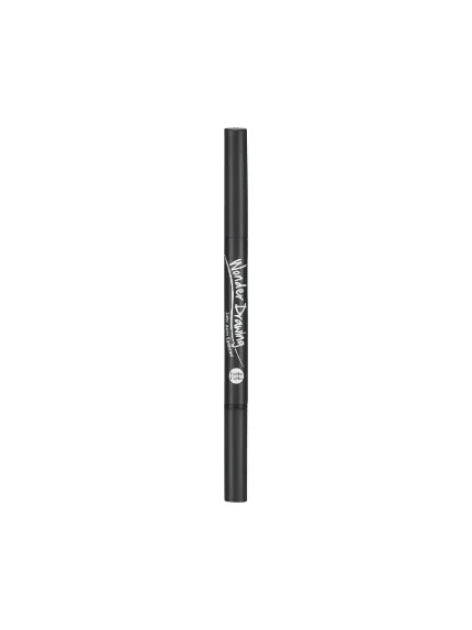 Автоматический карандаш для бровей с щеточкой, серо-черный Wonder Drawing 24hr Auto Eyebrow 01 Grey Black