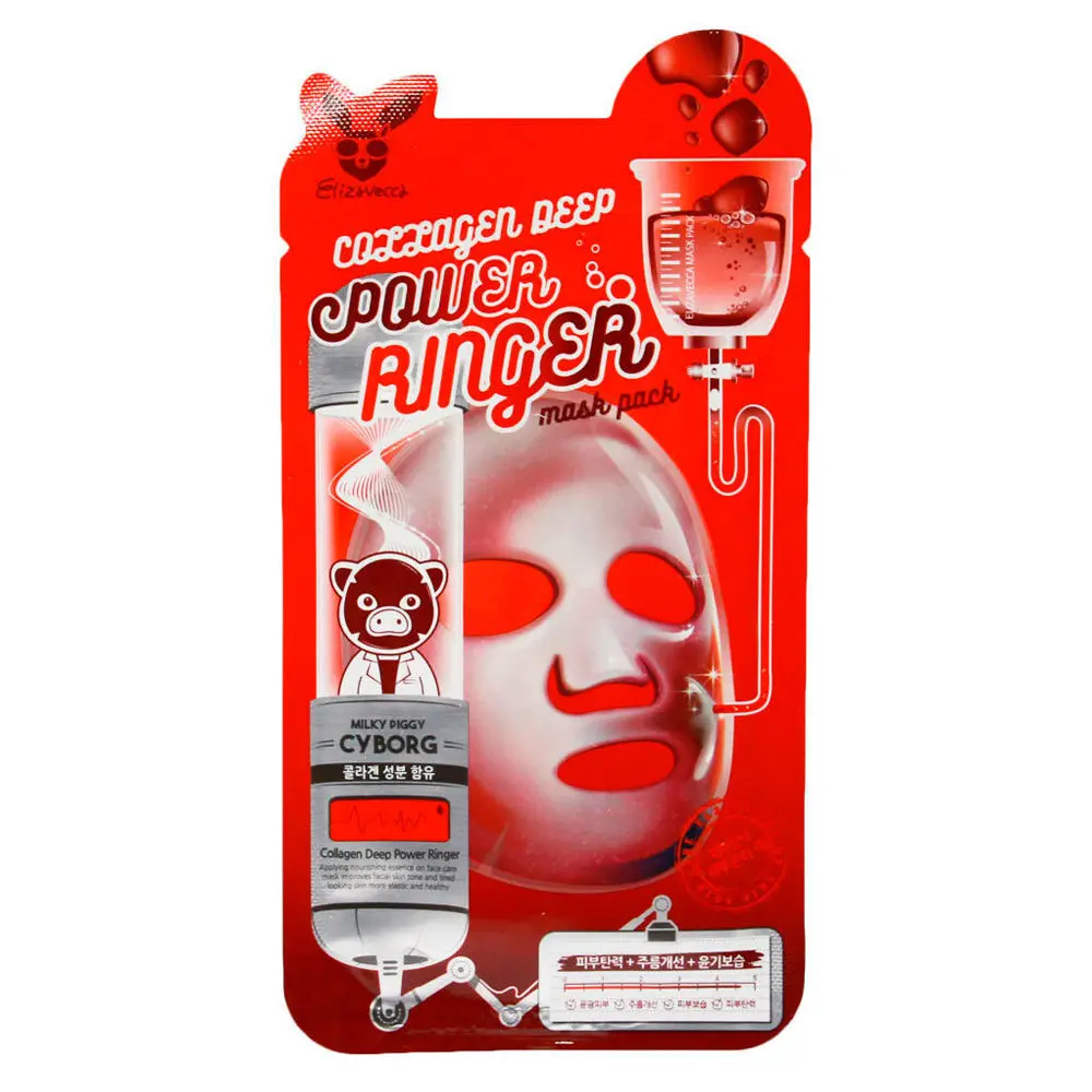 Elizavecca Коллагеновая маска для восстановления и омоложения Collagen Deep Power Mask Pack