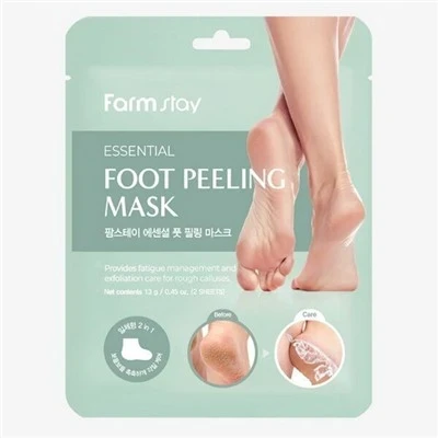 Фото для Farm Stay Пилинг-носочки для ног FarmStay Essential Foot Peeling Mask, 1пара (13гр.)