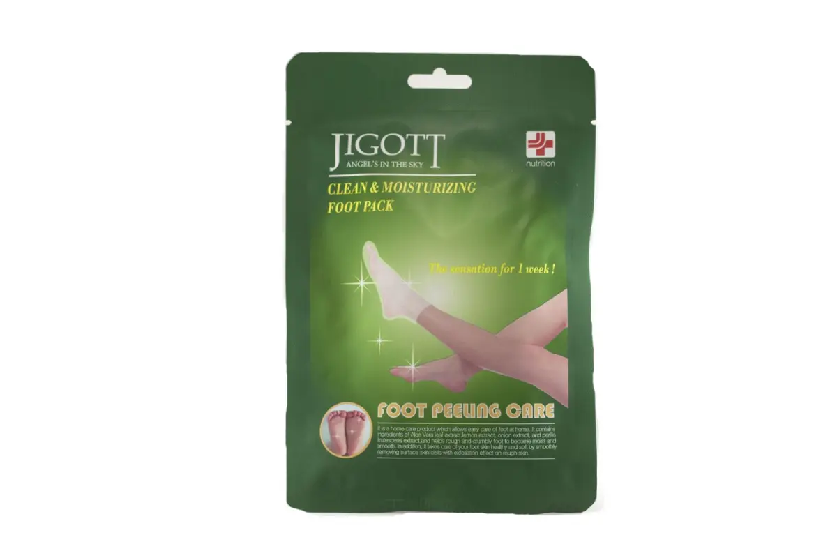 Маска-носки для пилинга ног Jigott clean moisturizing foot pack 1 пара