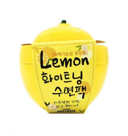 Фото для Ночная отбеливающая маска с экстрактом лимона Baviphat Urban Dollkiss Lemon Whitening Sleeping Pack