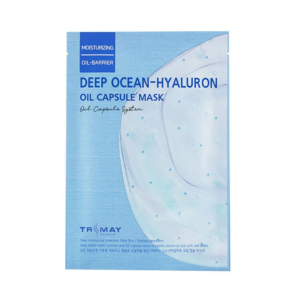 Тканевая капсульная маска для лица TRIMAY Deep Ocean-Hyaluronic Oil Capsule Mask(25 мл)