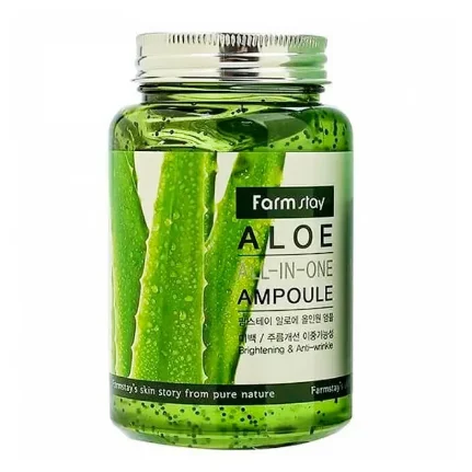 Фото для Farmstay All-In-One Aloe Ampoule Сыворотка для лица с экстрактом алоэ, 250 мл