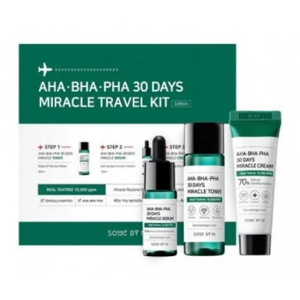 Фото для Набор мини средств для проблемной кожи с кислотами Aha-Bha-Pha 30 Days Miracle Travel Kit Some By Mi