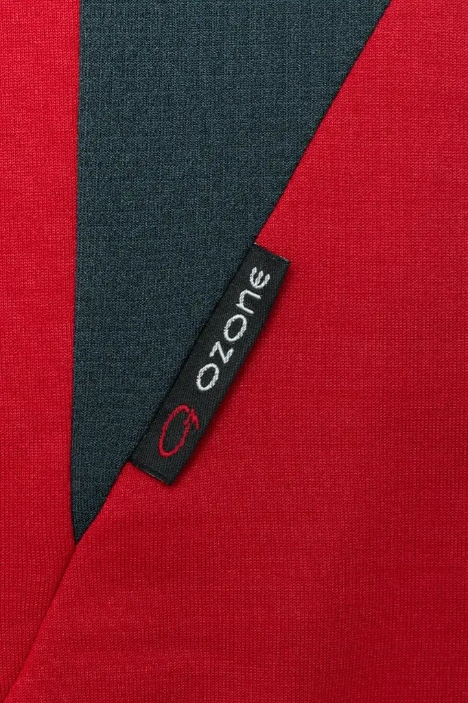 пуловер Gist (м) красный/серый L