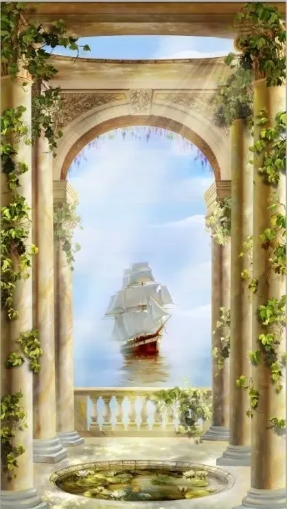 Фреска STEINBAU AMUR "Арка с видом на море"