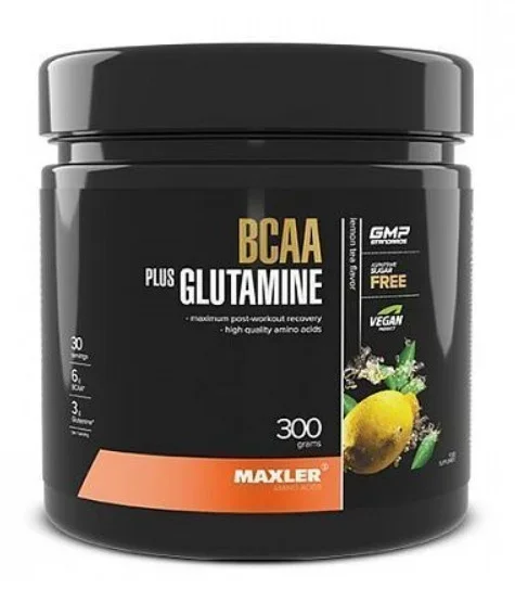БЦАА+Глютамин MAXLER 300г. Лимонный чай
