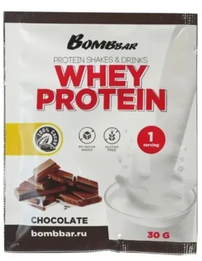 Коктейль протеиновый BOMBBAR 30г. Шоколад
