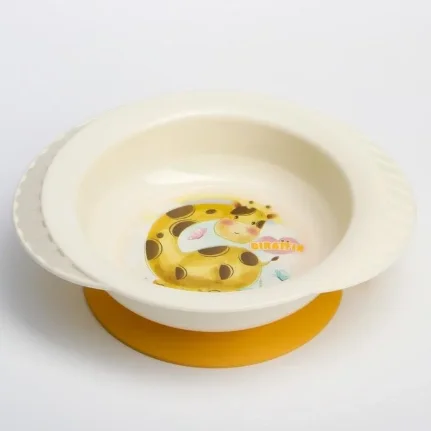 Набор посуды Жирафик 2предмета (миска+кружка) желтый
