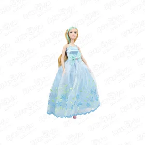 Кукла Lanson Toys Alisa в голубом платье с набором одежды и гардеробной