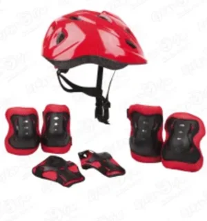 Комплект защиты ROLLO PRO детский красный размер 51-54см