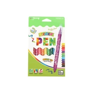 Фото для Фломастеры двухсторонние Yalong 12цв