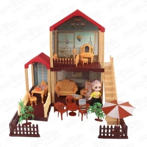 Фото для Набор игровой Lanson Toys Коттедж двухэтажный для куклы