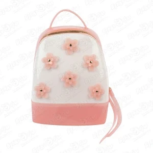 Фото для Рюкзак с цветами бело-розовый