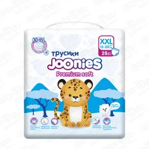 Фото для Подгузники-трусики Joonies Premium Soft XXL 15-20кг 28шт