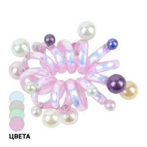 Фото для Резинки-пружинки Lilly & Mia неоновые цвета с бусинами в ассортименте