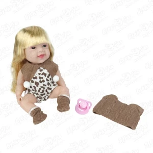 Фото для Пупс Lanson Toys блондинка в шапочке и с соской 30см