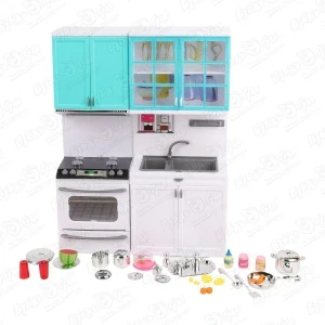 Фото для Мебель для куклы Lanson Toys кухонный гарнитур с плитой