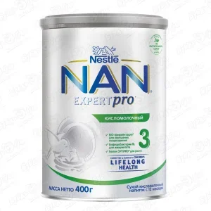 Фото для Напиток Nestle NAN ExpertPro 3 кисломолочный 400г с 12мес БЗМЖ