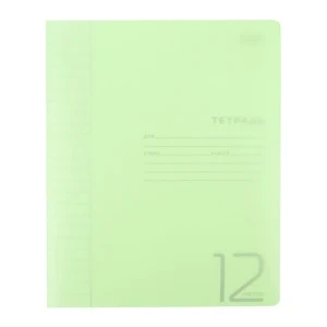 Фото для Тетрадь с полупрозрачной пластиковой обложкой линия 12л