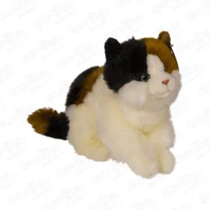 Фото для Игрушка мягкая кошка трехцветная 23см
